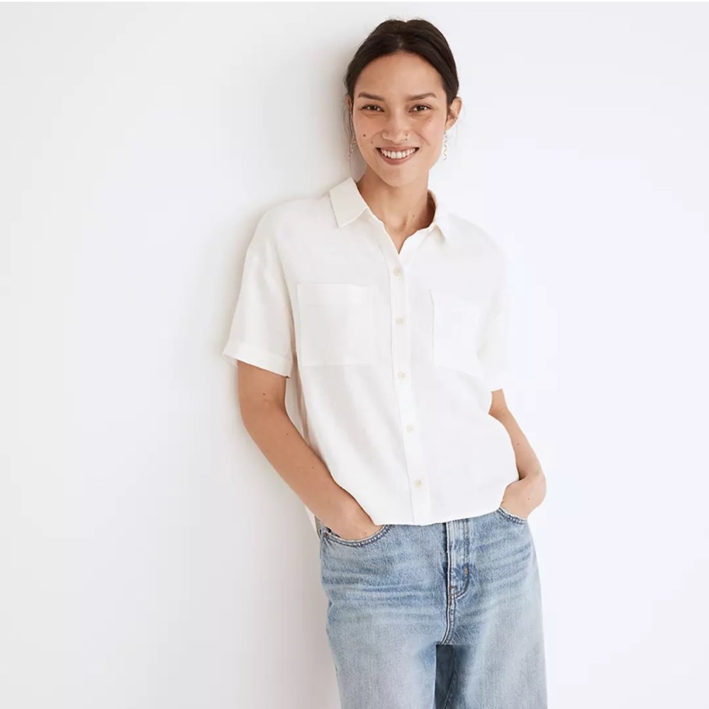 NWT Madewell Beachside Shirttail Top